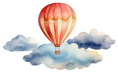 Fototapeta premium PNG Hot air fancy balloon aircraft vehicle sky.