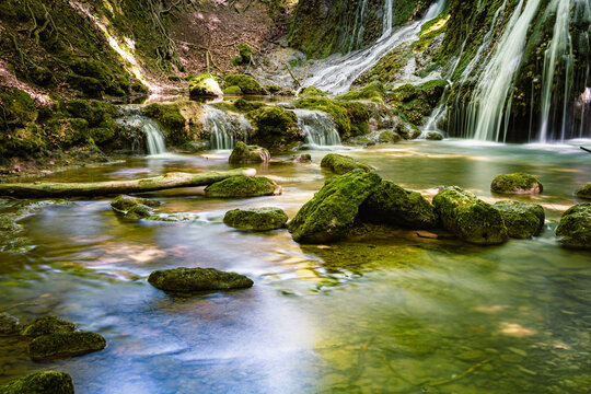 Wasserfall (Lutterfall) in Gro&szlig;bartloff, Th&uuml;ringen