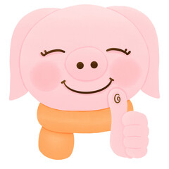 Fototapeta premium pig cartoon