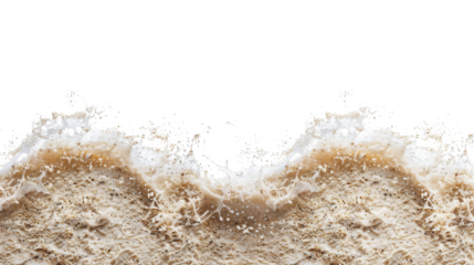 Beach and sea sand transparent background 