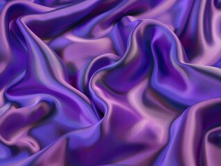 Fototapeta premium Close up view of a purple fabric with intricate patterns and texture