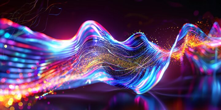 An artistic representation of transverse electromagnetic waves
