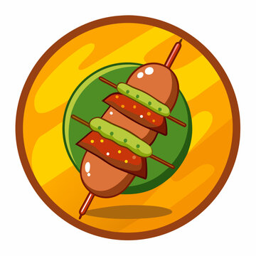 kabab controller clipart cartoon Illustration drawing