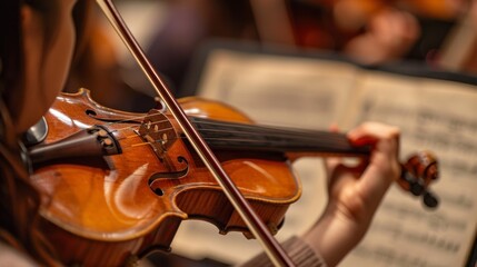A student learning about music theory, understanding the structure and principles of musical composition.