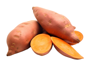 a group of sweet potatoes