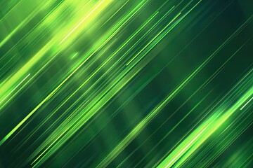 Obraz premium Neon green streaking gradient lines abstract background. Dynamic digital design