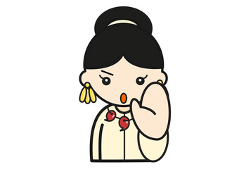 古墳時代女性ストップポーズ