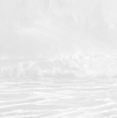 Beautiful gray and white sea waves.