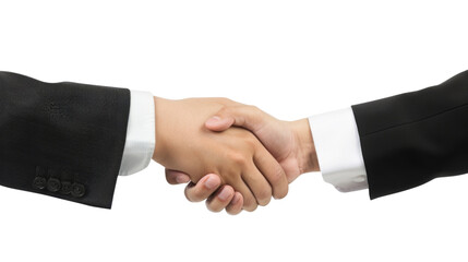 Handshake business on transparent background 