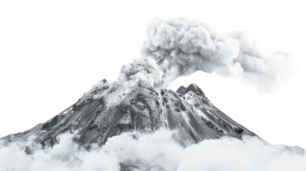 Snow covered on transparent background 