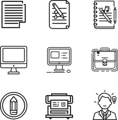 business line icon illust