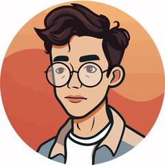 a man line icon illust