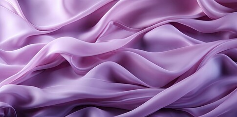 Abstract Purple Draped Fabric Illustration