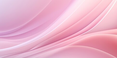 Abstract Background with Pink Curves and Soft Gradient
