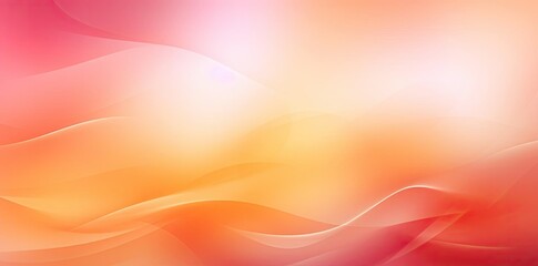 Abstract Background With Wavy Lines in Orange and Red
