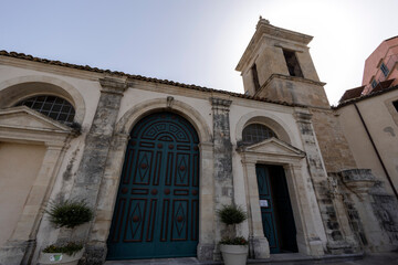 RAGUSA, ITALY, JUNE 23, 2023 - Church of Santa Maria delle Scale in Ragusa, Sicily, Italy