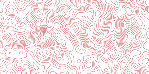Abstract topographic contours map background. Topographic map and landscape terrain texture grid. Modern design with white background with topographic wavy pattern design. pink-white background.