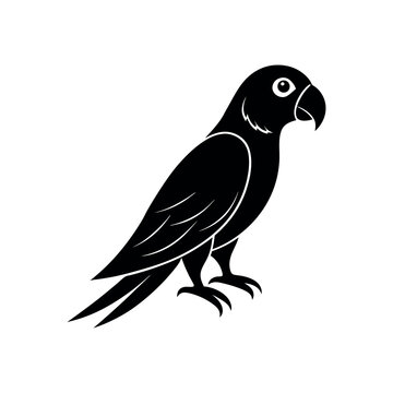recommend clip art:           Simple parrot silhouette vector illustration.
                    