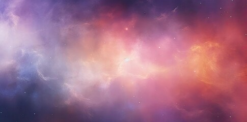 Abstract Background with Purple, Red and Orange Clouds
