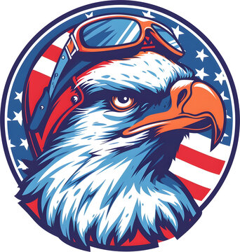recommend clip art: American Eagle Biker Emblem Clipart, Sticker Classic Style Design