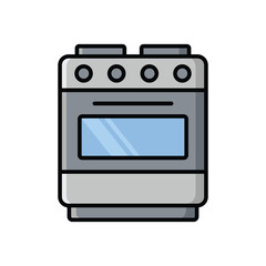 gas stove icon vector design template simple and clean