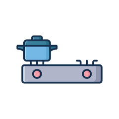 gas stove icon vector design template simple and clean