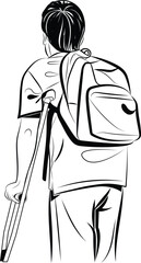 Physically Handicapped Boy