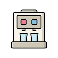 water dispenser icon vector design template simple and clean