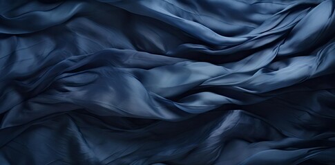 Abstract Blue Fabric Texture Background