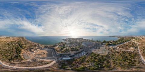 Fototapeta premium View from above of the Ancient City of Side.
