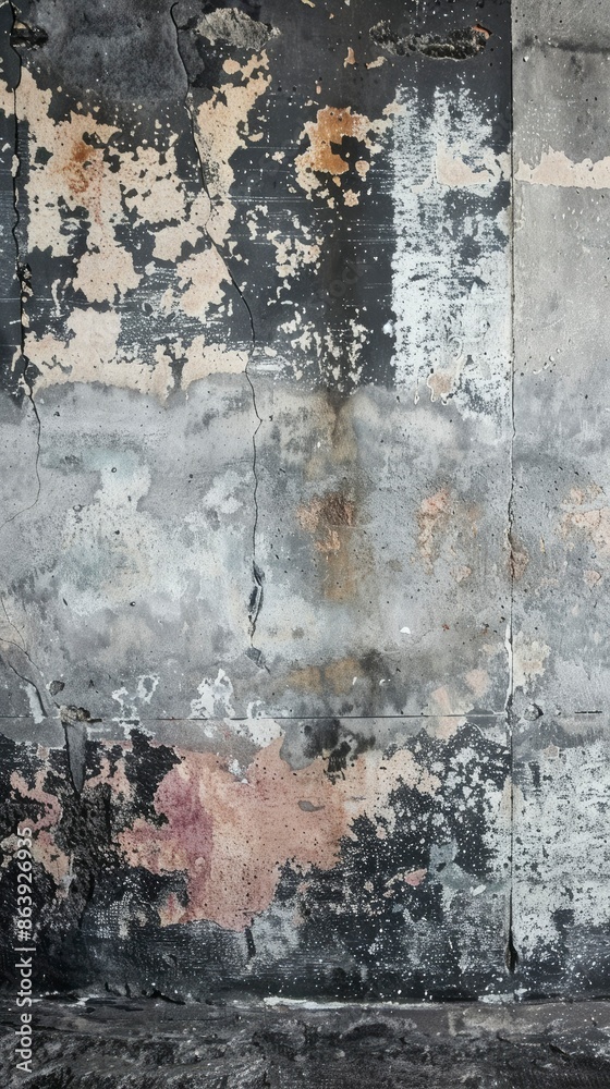 Wall mural Wall, Concrete, Backdrop image wallpaper - generative ai