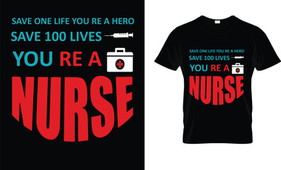 Fototapeta premium nurse t shirt design177.eps