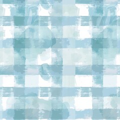 Cute mint checkered watercolor background. Vintage background. Perfect for fabrics, textiles, wallpapers, and kindergarten classrooms.