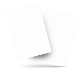 Flyer A4 Mock up with shadow overlay. Template for magazine, poster, flyer, newspaper, branding identity.