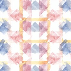 Vintage checkered watercolor background. Watercolor horizontal and vertical stripes. Grunge background. Perfect for textiles, wallpapers, fabric, and kindergartens.