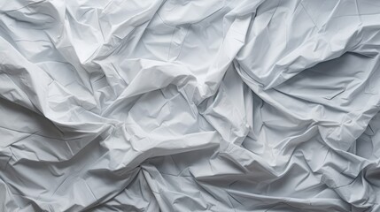 White crumpled paper poster texture ideal for creative graphic design backgrounds