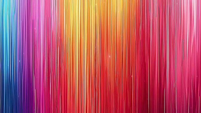 Pinstripe pattern with  rainbow colors. sleek and vibrant. high resolution. 8K. clean background