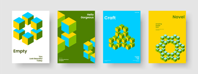 Obraz premium Geometric Report Layout. Modern Flyer Template. Abstract Brochure Design. Business Presentation. Background. Book Cover. Banner. Poster. Newsletter. Journal. Advertising. Catalog. Leaflet
