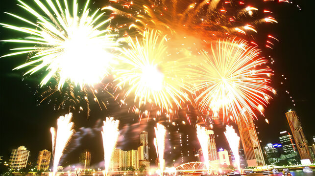 Brisbane Riverfire: Spectacular Fireworks Display and Riverfront Festivities in Queensland
