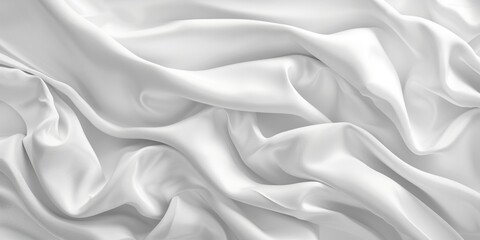 Fototapeta premium A detailed shot of pure white fabric texture