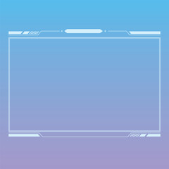 Cyber Game interface style frame