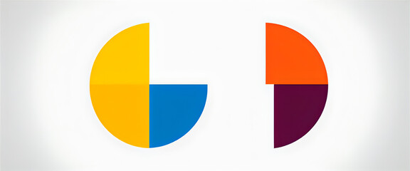 Fototapeta premium illustrazione con elementi geometrici a tema minimalista astratto contemporaneo