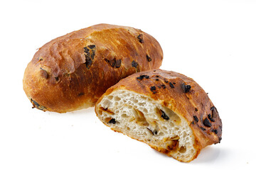 homemade freshly baked bread on a white background isolate studio photo 1
