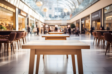 Empty Wooden Floor Background, Product Showcase