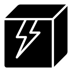 fragile, broken, breakable, frail, package, logistics, warning glyph solid icon