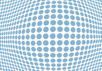 Abstract Blue Dotted Pattern Geometric Background