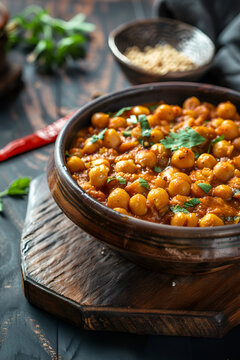 Chick peas stew typical in Spain