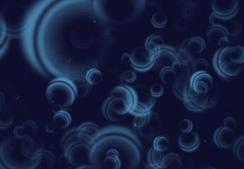 Abstract Blue Bubble Pattern Background