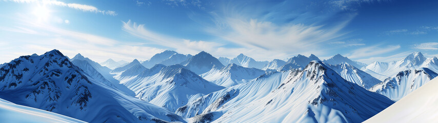 Fototapeta premium snowy mountains
