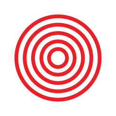 red circle frame icon. isolated on white background., simple vector design.